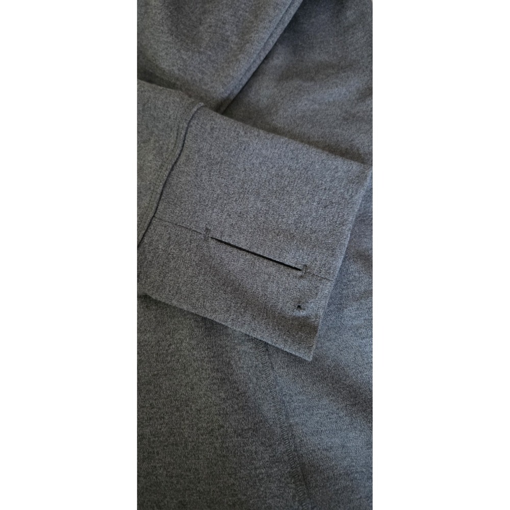 All In Motion 2XL Heathered Black Full Zip Thumb Hole Fleece Jacket Athletic-NWT - Picture 5 of 6